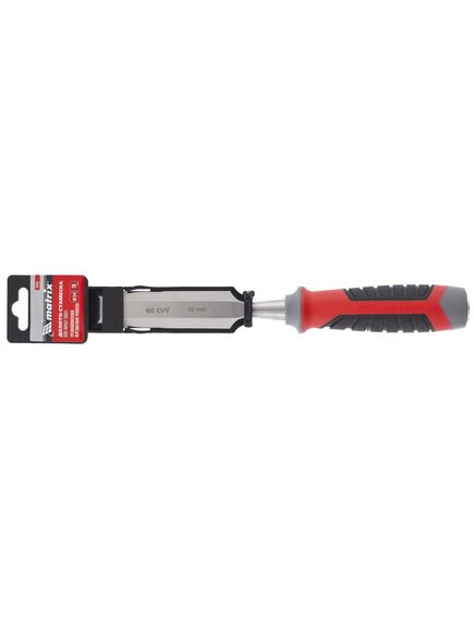 Долото-стамеска 26 мм трехкомпонентная обрезиненная рукоятка MATRIX 24761, фото , изображение 3 - Метэкс