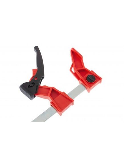 Струбцина реечная быстрозажимная усиленная рычажно-храповой механизм 150 х 100 х 306 мм MATRIX 20725, фото , изображение 3 - Метэкс