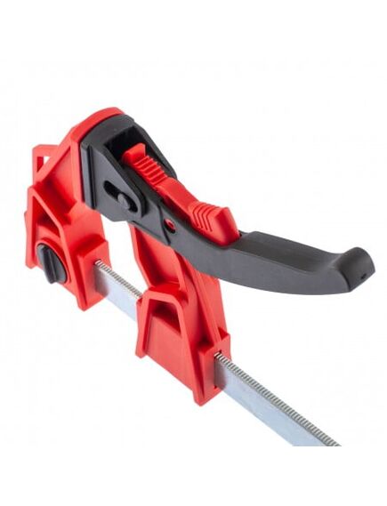 Струбцина реечная быстрозажимная усиленная рычажно-храповой механизм 150 х 100 х 306 мм MATRIX 20725, фото , изображение 4 - Метэкс