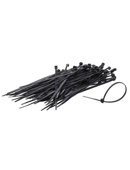 Хомут-стяжка черный 3х100 (14 шт), фото , изображение 2 - Метэкс