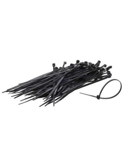 Хомут-стяжка черный 5х350 (100шт), фото , изображение 2 - Метэкс