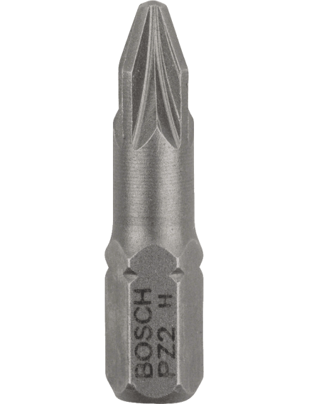 Бита PZ2 25 мм 3 шт BOSCH 2607001558, фото , изображение 3 - Метэкс
