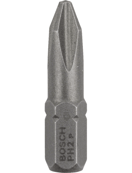 Бита PH2 25 мм ХН 3 шт BOSCH 2607001511, фото , изображение 2 - Метэкс