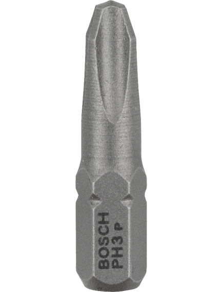 Бита PH3 25 мм ХН 3 шт BOSCH 2607001515, фото , изображение 2 - Метэкс
