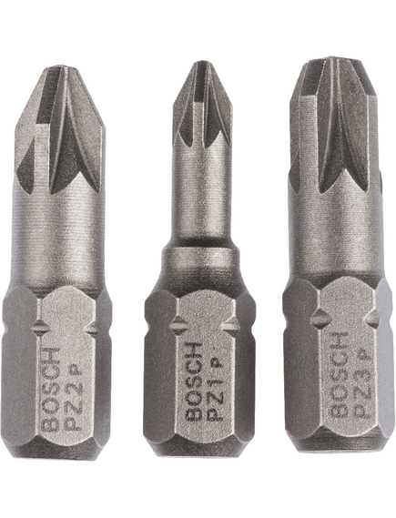 Бита РZ1-2-3 25 мм 3 шт ХН BOSCH 2607001753, фото , изображение 2 - Метэкс