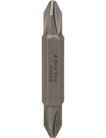 Бита PH2 45 мм двухсторонняя BOSCH 2607001740, фото , изображение 2 - Метэкс