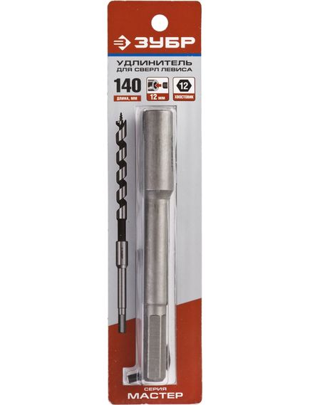 Удлинитель для сверла Левиса 140 мм ЗУБР 2953-12-140, фото , изображение 2 - Метэкс