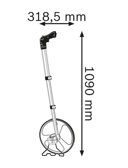 Колесо измерительное курвиметр BOSCH GWM 32 0601074000, фото , изображение 3 - Метэкс