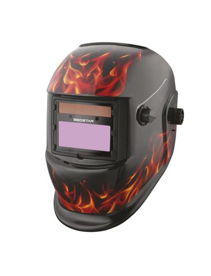 Маска сварщика WEGA WE 22 Пламя с с АСФ GX 400X DIN 9-13 "Хамелеон" 2962048, фото  - Метэкс