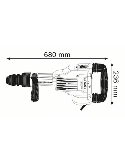 Молоток отбойный BOSCH SDS-Max (1700 Вт) GSH 11 VC (0611336000), фото , изображение 2 - Метэкс