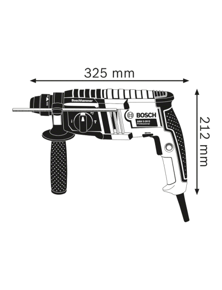 Перфоратор BOSCH SDS-Plus (720 Вт) GBH 220 (06112A6020), фото , изображение 3 - Метэкс