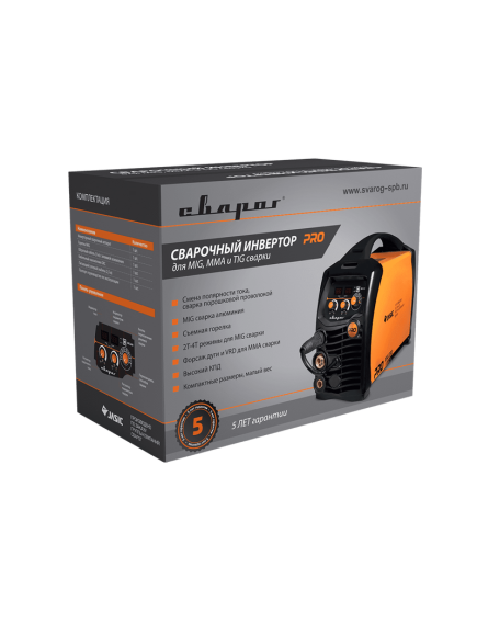 Инвертор сварочный СВАРОГ PRO SYNERGY MIG 200 (N229) 00000091097, фото , изображение 7 - Метэкс