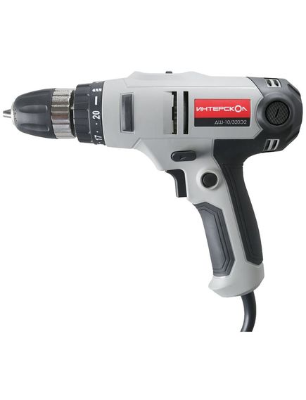 Дрель-шуруповерт ИНТЕРСКОЛ (320 Вт) ДШ-10/320Э2 (220.1.1.00), фото , изображение 2 - Метэкс