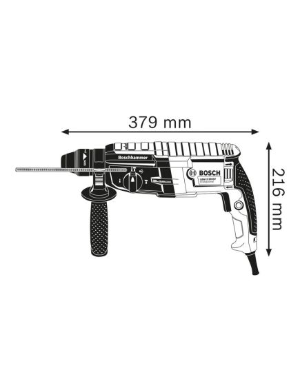 Перфоратор BOSCH SDS-Plus (880 Вт) GBH 2-28 (0611267500), фото , изображение 3 - Метэкс