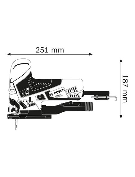 Электролобзик BOSCH (650 Вт) GST 90 E (060158G000), фото , изображение 2 - Метэкс