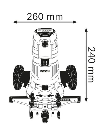 Фрезер BOSCH (1600 Вт) GMF 1600 CE (0601624002), фото , изображение 2 - Метэкс