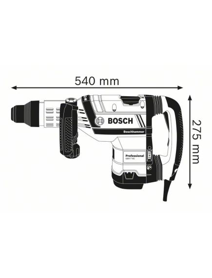 Молоток отбойный BOSCH SDS-Max (1500 Вт) GSH 7 VC (0611322000), фото , изображение 2 - Метэкс