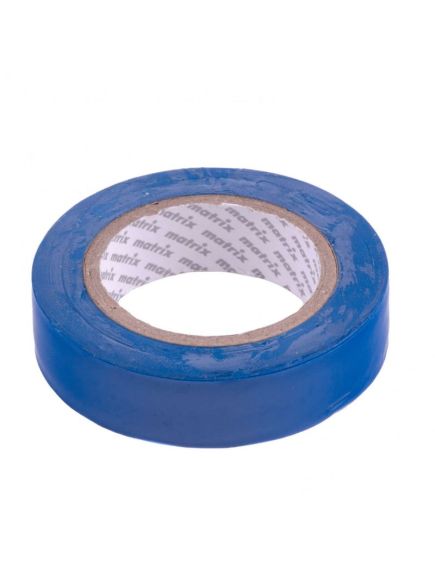 Изолента ПВХ 15 мм х 10 м синяя 150 мкм MATRIX 88770, фото , изображение 2 - Метэкс