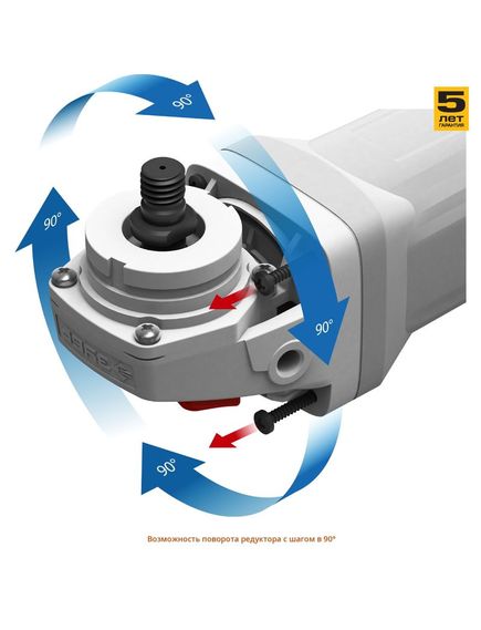 Шлифмашина угловая ЗУБР (125 мм, 800 Вт) УШМ-125-800 М3 (УШМ-125-800 М3), фото , изображение 5 - Метэкс