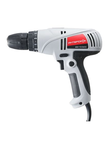 Дрель-шуруповерт ИНТЕРСКОЛ (260 Вт) ДШ-10/260Э (1012300000), фото , изображение 2 - Метэкс