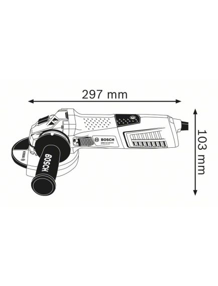 Шлифмашина угловая BOSCH (125 мм, 1200 Вт) GWS 13-125 CIE (06017940R2), фото , изображение 2 - Метэкс