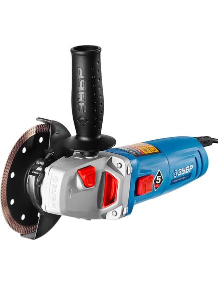 Шлифмашина угловая ЗУБР (125 мм, 1200 Вт) УШМ-П125-1200 ЭПСТ (УШМ-П125-1200 ЭПСТ), фото , изображение 5 - Метэкс