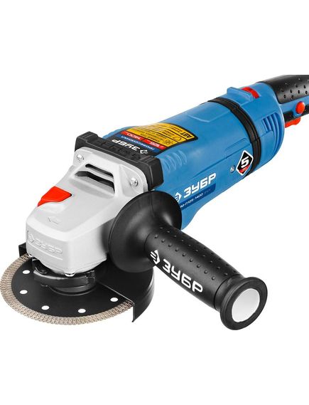 Шлифмашина угловая ЗУБР (125 мм, 1400 Вт) УШМ-П125-1400 ЭПСТ (УШМ-П125-1400 ЭПСТ), фото , изображение 2 - Метэкс