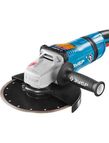 Шлифмашина угловая ЗУБР (23 мм, 2100 Вт) УШМ-П230-2100 ПВ (УШМ-П230-2100 ПВ), фото , изображение 3 - Метэкс