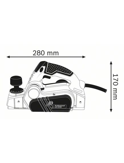 Электрорубанок BOSCH (710 Вт) GHO 26-82 D (06015A4301), фото , изображение 2 - Метэкс