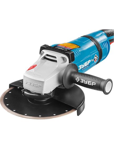 Шлифмашина угловая ЗУБР (230 мм, 2400 Вт) УШМ-П230-2400 ПВ (УШМ-П230-2400 ПВ), фото , изображение 3 - Метэкс