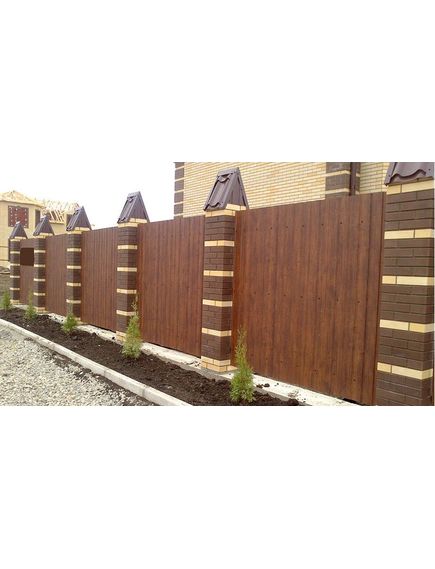 Профнастил С-8 0,5 1,20 темное дерево, фото , изображение 2 - Метэкс