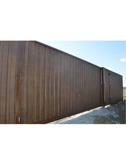 Профнастил С-8 0,5 1,20 темное дерево, фото , изображение 4 - Метэкс