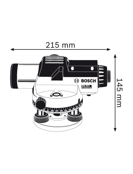 Нивелир оптический BOSCH GOL 32 D (0601068500), фото , изображение 2 - Метэкс