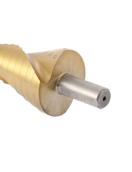 Сверло ступенчатое 4-32 мм 15 ступеней Р4М3 трёхгранный хвостовик MATRIX 72359, фото , изображение 2 - Метэкс