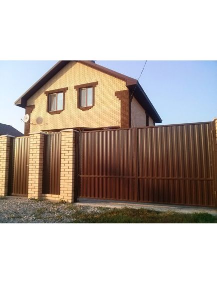 Профнастил С-8 0,5 1,20 RAL 8017 шоколад, фото , изображение 2 - Метэкс