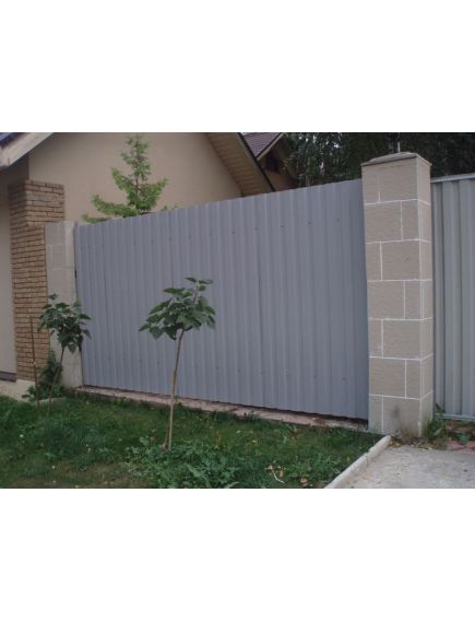 Профнастил С-8 0,5 1,20 RAL 7004 серый, фото , изображение 2 - Метэкс