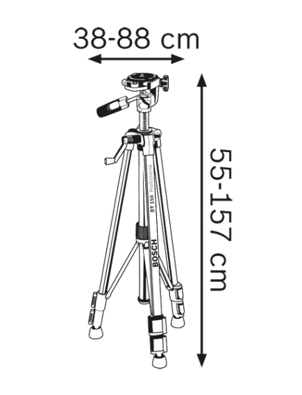 Штатив BT 150 BOSCH 0601096B00, фото , изображение 2 - Метэкс