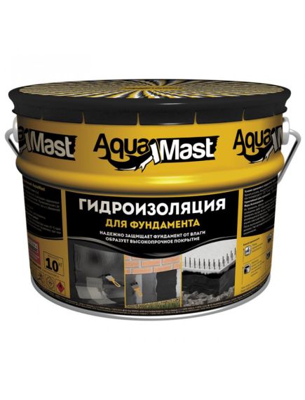 AquaMast фундамент (10кг) мастика битумная, фото  - Метэкс