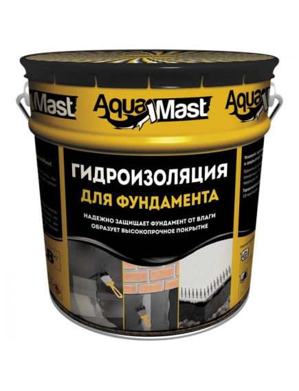 AquaMast фундамент (18кг) мастика битумная, фото  - Метэкс