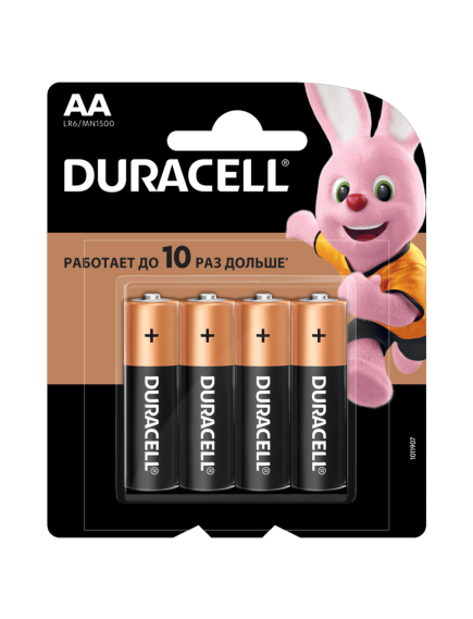 Батарейка DURACELL Basic AA (4 шт), фото  - Метэкс