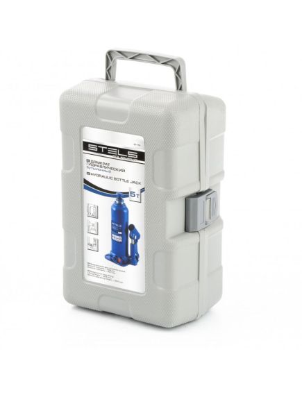 Домкрат гидравлический бутылочный (5 т, 207-404 мм) STELS 51175, фото , изображение 3 - Метэкс