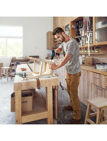 Дрель-шуруповерт аккум. BOSCH (2 а/б 2А*ч 12В, ЗУ) GSR 120-LI (06019G8020), фото , изображение 3 - Метэкс