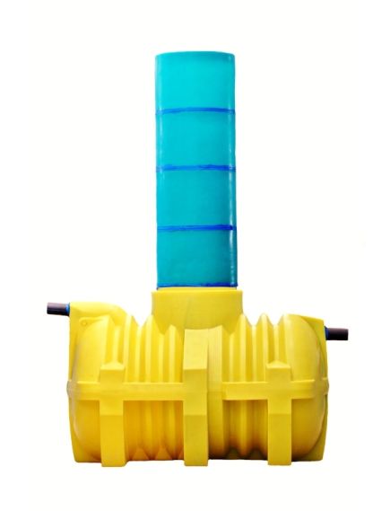 Емкость проточная система биологической очистки "ЖУК" (L280 x d153 x h217) 2300 л, фото , изображение 2 - Метэкс