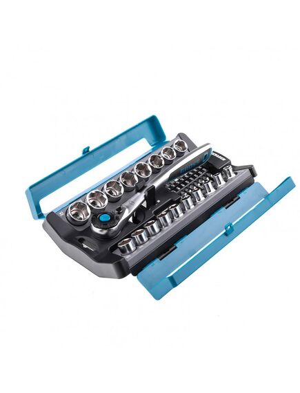 Набор торцевых головок 1/2" трещотка 120 зубьев 36 предметов GROSS 14144, фото , изображение 4 - Метэкс