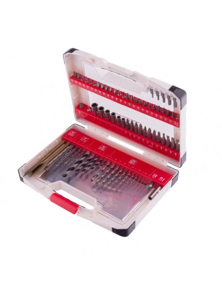 Набор сверл и бит 75 предметов MATRIX 725675, фото , изображение 2 - Метэкс