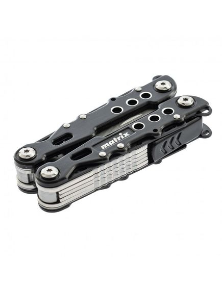 Нож многофункциональный 13 функций авторазжим в чехле 165 мм MATRIX 17622, фото , изображение 3 - Метэкс