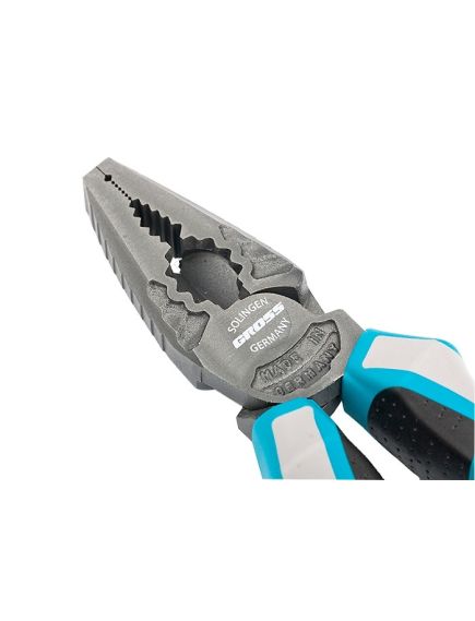 Плоскогубцы 205 мм комбинированные трехкомпонентные рукоятки GROSS 16975, фото , изображение 3 - Метэкс