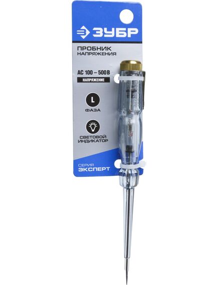 Пробник электрический 100-500В ЗУБР 25720, фото , изображение 2 - Метэкс