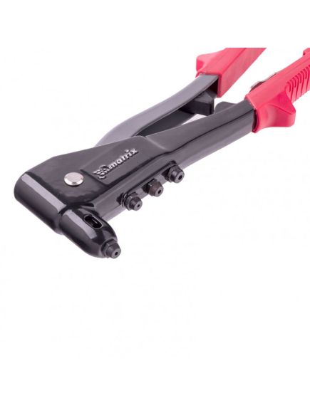 Заклепочник 260 мм литой с набором заклепок заклепки 2,4-3,2-4,0-4,8 мм MATRIX 40552, фото , изображение 2 - Метэкс