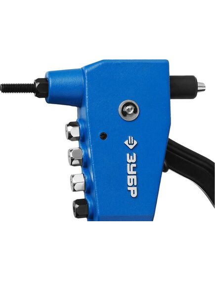 Заклепочник для резьбовых и вытяжных заклепок (М3, М4, М5, М6) ЗУБР 31196_z01, фото , изображение 6 - Метэкс